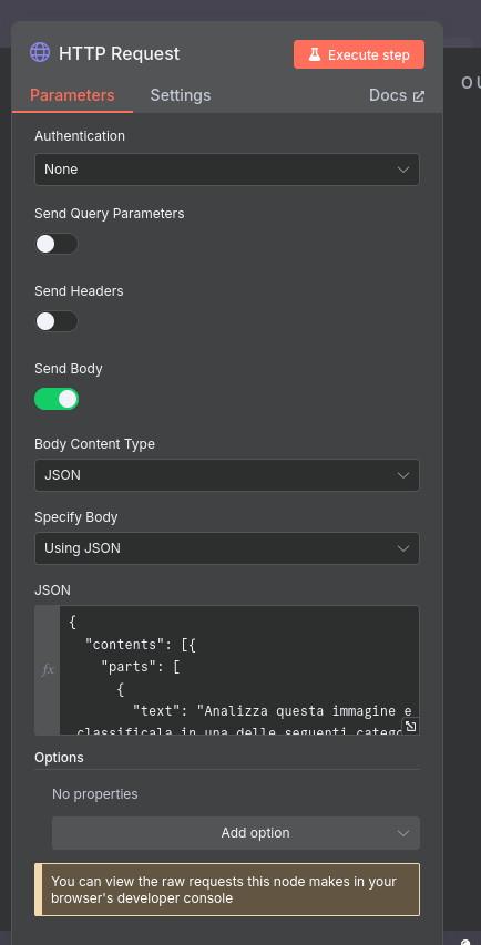 Schema del Workflow n8n